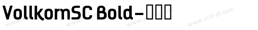 VollkornSC Bold字体转换